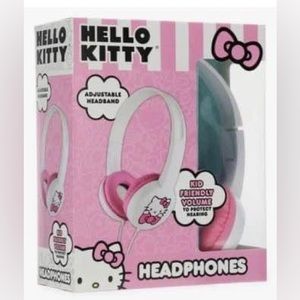 New Sanrio Hello Kitty Kitty Kid-Safe Headphones With Adjustable Headband